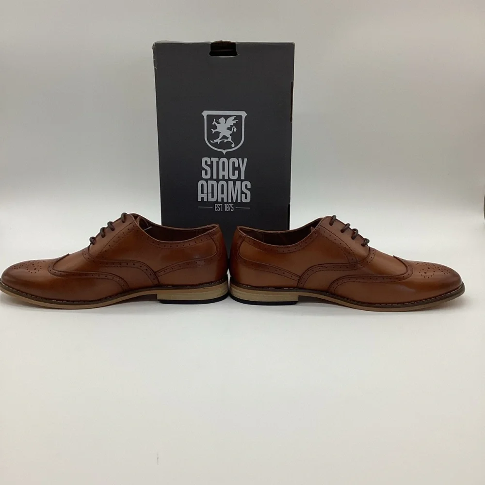 84. Stacy Adams Brown Boys Dress Shoes NWT Size 4